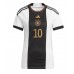 Camiseta Alemania Serge Gnabry #10 Primera Equipación para mujer Mundial 2022 manga corta